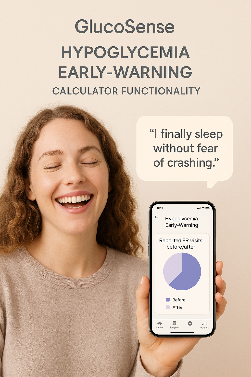 GlucoSense app screenshots